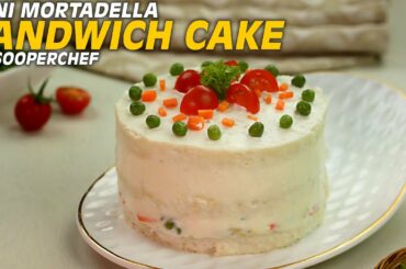 Mini Bread Sandwich Cake |  Mortadella Sandwich Cake |  SooperChef #MiniSandwichCake
