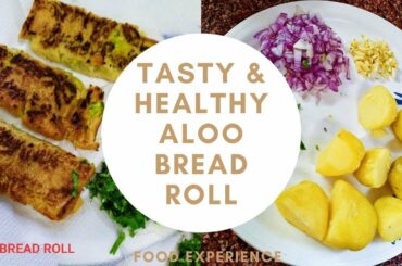 Bread Roll Recipe | Aloo Stuffed Bread Roll | Tasty & Healthy Crispy Bread Fry Snacks for Kids |