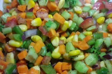American sweet corn salad/healthy salad/vegetable salad/diet salad/how to make salad
