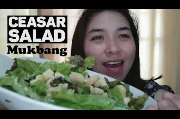 Crunchy Ceasar Salad Mukbang | Healthy Snack, Lunch and Dinner | Philippines