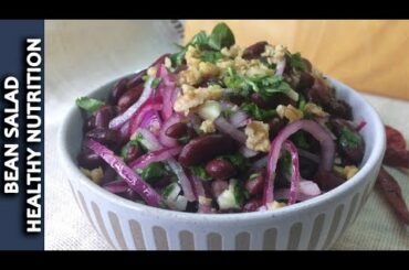 Bean salad. Healthy nutrition. Easy and tasty. In just 5 minutes!
