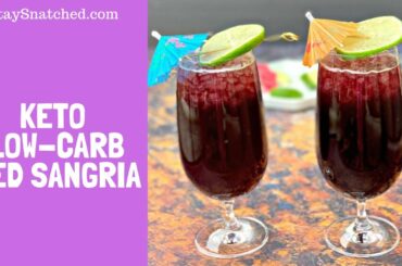 Keto Low Carb Sangria Cocktails