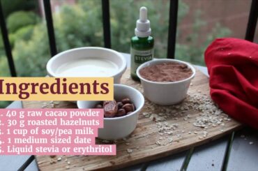 Healthy protein Nutella smoothie without protein powder