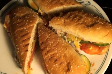 TUNA SANDWICH  RECIPE AT HOME IN URDU/ HOW TO MAKE TUNA SUB SANDWICH