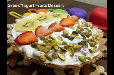 Healthy Greek Yogurt Dessert, low calories, No Sugar
