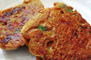 Bread Besan Toast/Bread Besan chila Recipe/Veg Bread Toast