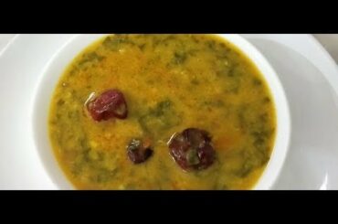 Moong daal palak recipe...dhaba style tadka moong daal palak/ healthy recipe