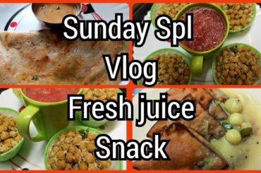 Sunday full day Vlog | Special recipes | Fresh juice | healthy snack - Anitha's kitchen