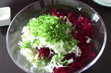 #EthioTastyFood    Healthy potatoe and beetroot salad recipe   //ምርጥ የድንችና የቀይ ስር ማባያ