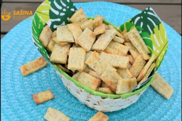 Krekeri od sira Cheese Crackers Recipe - Sašina kuhinja