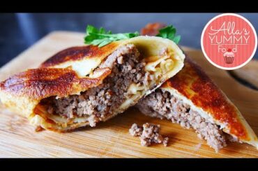 How to make Pancakes with Meat | Blinchiki | Russian Pancakes Recipe