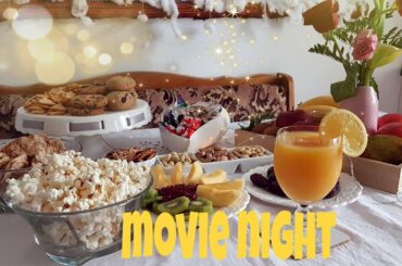 سهرة فيلم عائلية | أفكار... سناكات خفيفة ♡| family movie night | Ideas ... Snacks