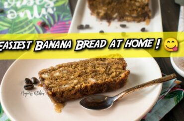 Easiest Homemade Banana Bread | Inspired from a Starbucks Drink | Healthy Baking Recipes | Rasoisaga