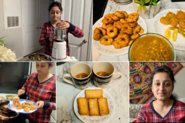 Sharing a GOOD NEWS! Indian Mom Dinner Routine/Odiya Bara Guguni/ Vada With Chana Curry/Egg Chop