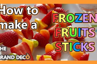 1 MINUTE RECIPE: How to MAKE FROZEN FRUITS STICKS! - Healthy Snack! - EASY WAY!