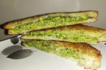 Healthy and Quick Brocolli Sandwich | Recipe of Brocolli Sandwich easily at Home.
