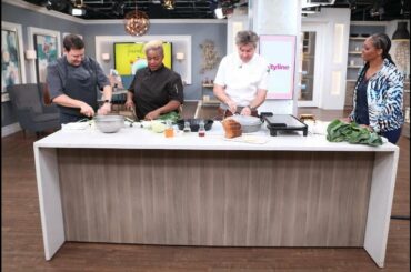 This deep fried collard greens sandwich has become a New Orleans favourite