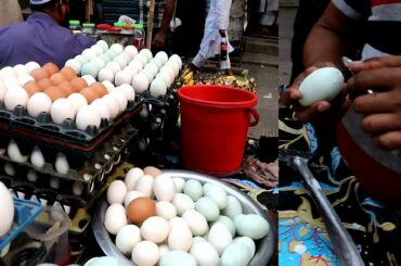 Eggs Street healthy Food#Delicious Street food Siddo Dim-Popular Yummy Food Boiled Egg-Bd Food Dhaka