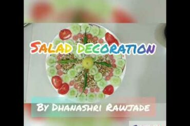 Simple Salad Decoration 🥗।लहान मुलांना competition साठी। Dhanashri Rawjade