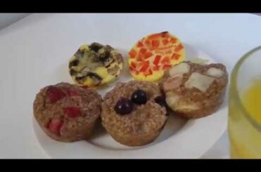2 Healthy breakfast muffins for kids - Kids breakfast ideas