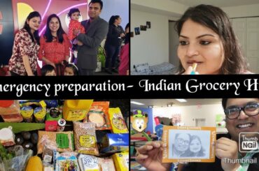 YouTube Se Ye Mila Mujhe ft.Hope You Relate~Emergency Preparations-Indian Grocery Haul~Indian in USA