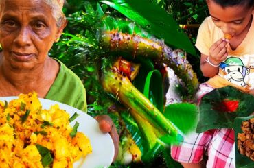 Crispy Kohila & Manioc Devel Recipe by Grandma & Grandson | Healthy Food