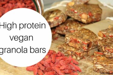 Vegan granola bars // breakfast ideas // snack recipe // DIY // easy & tasty // high protein