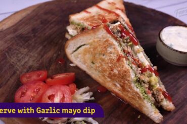 Egg Bhurji cheese sandwich with garlic Mayo | Easy Lunch Recipe | Quick Recipes