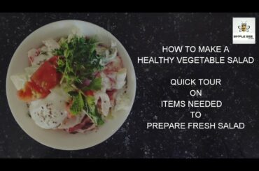 How to make Healthy tasty vegetable Salad |Simple Homemade healthy Salad| Simple bee | Ragini Reddy