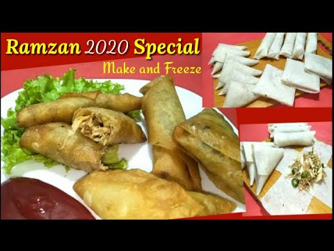 Chicken Spring Roll And Samosas | Rubab Healthy Cooking | Ramzan 2020 Recipe Chicken Spring Roll And Samosas | Rubab Healthy Cooking | Ramzan 2020 Recipe