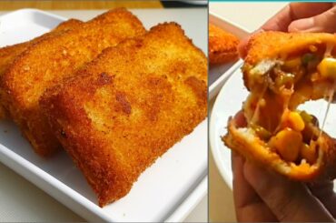 Cheesy Bread Pockets ♥️ | VEG Bread Pizza Pockets | Ramadan Special Recipes By Cook With Lubna