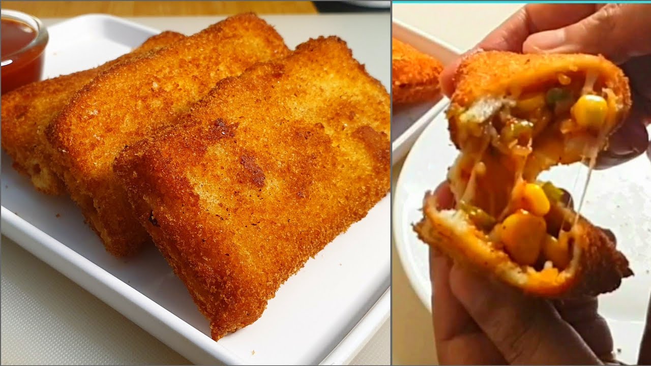 Cheesy Bread Pockets ♥️ | VEG Bread Pizza Pockets | Ramadan Special Recipes By Cook With Lubna Cheesy Bread Pockets ♥️ | VEG Bread Pizza Pockets | Ramadan Special Recipes By Cook With Lubna