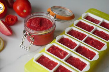 Homemade easy tomato puree recipe by Food Fusion
