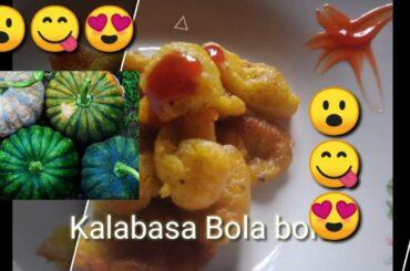 Kalabasa Bola bola (healthy easy squash recipe)