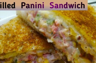 Grilled  Panini  Sandwich/kids special  healthy  nashta