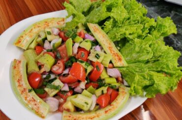 Healthy and Simple Vegetable Green Salad | Green Salad Recipe | Diet Salad Recipe