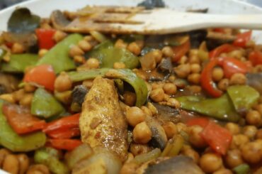 Vegan Vegetable Chickpea Curry - YUM - Oil Free One Pot Recipe In Under 20 Minutes!