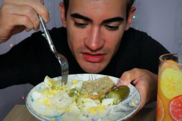 Egg Salad Mukbang ASMR | Crackling Eggshells & Grating