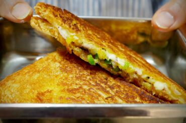 सुबह का tasty नाश्ता बनायें  झटपट 5 मिनट में | Sandwich Breakfast Recipe in Hindi