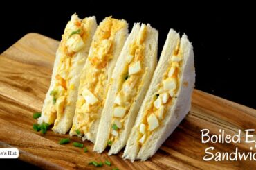 Boiled egg sandwich - Recipe by Foodie's Hut #0153
