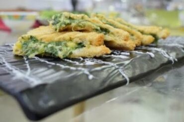 spinach corn and cheese sandwiches recipe /cheesy snack/evening snack/healthy snack