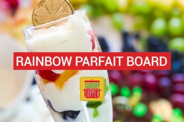Rainbow Fruit and Yogurt Parfait Bar