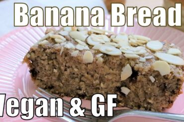[Vegan & GF Recipe] Making Healthy & Tasty Banana Bread with Oats & Almond[Gourmet Apron 416]