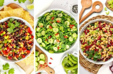 3 Healthy Bean Salad Recipes | Quick + Easy Meal Prep Ideas