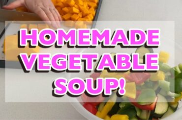HOMEMADE VEGETABLE SOUP | HEALTHY RECIPES