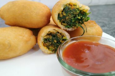 सुबह का नास्ता - Morning Breakfast Recipe - Healthy & Tasty Nasta Recipe - Palak Bread cutlet recipe