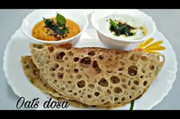 HEALTHY BREAKFAST/Oats dosa for weight loss/malayalam recipe