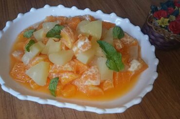 Pineapple & Orange Salad Recipe | Healthy fruit Salad Recipe | kitchen foodies