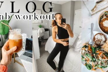 AB + PILATES workout, healthy lunch, nespresso recipe, etc!