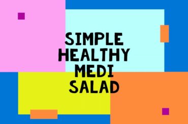 Easy, Quick, Healthy & Vegan Medi Salad Recipe!!